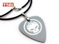 日本 Ibanez The OffSpring 限量签名 925纯银拨片项链（灰色）