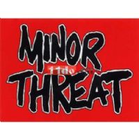M24001 Minor Threat - Black Logo On Red
