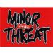 M24001 Minor Threat - Black Logo On Red