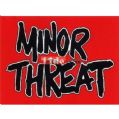 M24001 Minor Threat - Black Logo On Red