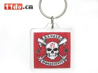 Rancid 红色 骷髅头钥匙链 KCS009