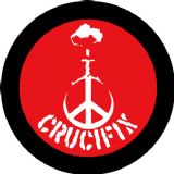 Crucifix 战争与和平十字架 纹身贴纸 TT004
