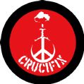 Crucifix 战争与和平十字架 纹身贴纸 TT004