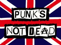 Exploited 乐队 Punks Not Dead 纹身贴纸 TT011