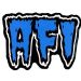 AFI 蓝色LOGO 纹身贴纸 TT012