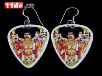 925纯银 Jimi Hendrix 收藏款 拨片耳环之 爱