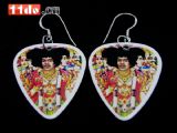 925纯银 Jimi Hendrix 收藏款 拨片耳环之 爱