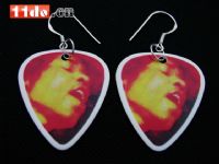 925纯银 Jimi Hendrix 收藏款 拨片耳环之 女儿国
