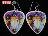 925纯银 Jimi Hendrix 收藏款 拨片耳环之 魔力乐队