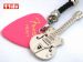 Fender 可卸式金属吉他拨片手机链（粉红色）