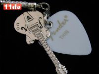 Fender 可卸式金属吉他拨片手机链（白色）
