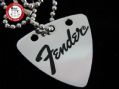 GsusMusic 钛钢金属拨片项链  Fender（高光）