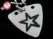 GsusMusic 钛钢金属拨片项链 STAR（亚光）