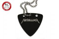 GsusMusic 钛钢金属拨片项链 Metallica 金属乐队（黑色） 
