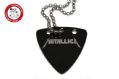 GsusMusic 钛钢金属拨片项链 Metallica 金属乐队（黑色） 