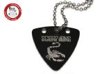 GsusMusic 钛钢金属拨片项链 Scorpions 蝎子乐队（黑色） 