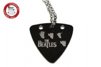 GsusMusic 钛钢金属拨片项链 The Beatles 披头士乐队（黑色） 