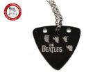 GsusMusic 钛钢金属拨片项链 The Beatles 披头士乐队（黑色） 