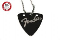 GsusMusic 钛钢金属拨片项链 Fender 芬达 LOGO（黑色）