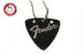 GsusMusic 钛钢金属拨片项链 Fender 芬达 LOGO（黑色）