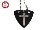 GsusMusic 钛钢金属拨片项链 I belong to jesus 我属于耶稣基督（黑色）