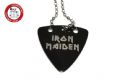 GsusMusic 钛钢金属拨片项链 IRON MAIDEN 铁娘子（黑色）
