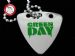 GsusMusic 钛钢金属拨片项链 Green Day 绿日 LOGO（银色）