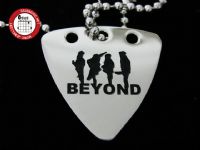 GsusMusic 钛钢金属拨片项链 Beyond 比安乐队 LOGO（银色）