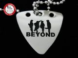 GsusMusic 钛钢金属拨片项链 Beyond 比安乐队 LOGO（银色）