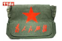 2009朋克摇滚金属非主流 双层单肩包/斜挎包/帆布包 为人民服务 五角星
