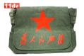 2009朋克摇滚金属非主流 双层单肩包/斜挎包/帆布包 为人民服务 五角星