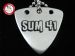 GsusMusic 钛钢金属拨片项链 SUM 41（银色）