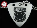GsusMusic 钛钢金属拨片项链 涅槃 柯本 NIRVANA（银色）