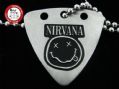 GsusMusic 钛钢金属拨片项链 涅槃 柯本 NIRVANA（银色）