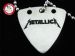 GsusMusic 钛钢金属拨片项链 Metallica 金属乐队 LOGO（银色） 