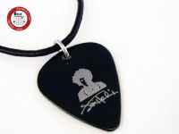 新款 GsusMusic 钛钢金属拨片项链 Jimi Hendrix（黑色） 