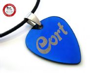 经典系列 GsusMusic 钛钢金属吉他拨片项链 Cort（炫蓝）