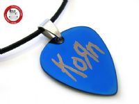 经典系列 GsusMusic 钛钢金属吉他拨片项链 Korn 科恩（炫蓝）