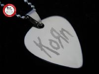 经典系列 GsusMusic 钛钢金属吉他拨片项链 Korn 科恩（银白）