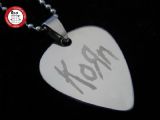 经典系列 GsusMusic 钛钢金属吉他拨片项链 Korn 科恩（银白）