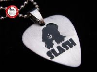 2012款 GsusMusic 钛钢金属吉他拨片项链 枪花SLASH（银色）