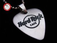 2012款 GsusMusic 钛钢金属吉他拨片项链 Hard Rock Cafe 硬摇滚咖啡（银色）