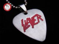 2012款 GsusMusic 钛钢金属吉他拨片项链 SLAYER 杀手乐队（银色）
