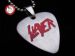 2012款 GsusMusic 钛钢金属吉他拨片项链 SLAYER 杀手乐队（银色）