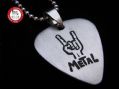 2012款 GsusMusic 钛钢金属吉他拨片项链 Metal 金属手势（银色）