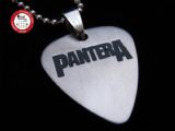 2012款 GsusMusic 钛钢金属吉他拨片项链 Pantera潘多拉乐队（银色）