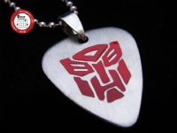 2012款 GsusMusic 钛钢金属吉他拨片项链 变形金刚 博派 擎天柱（银色）