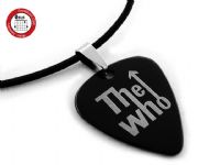 2012款 GsusMusic 钛钢金属吉他拨片项链 The Who 谁人乐队（酷黑） 