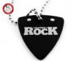 GsusMusic 钛钢金属吉他拨片项链 Classic Rock 经典摇滚（黑） 