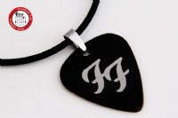 2012夏季款 GsusMusic 钛钢金属吉他拨片项链 Foo Fighters 喷火战机乐队 FF（酷黑） 